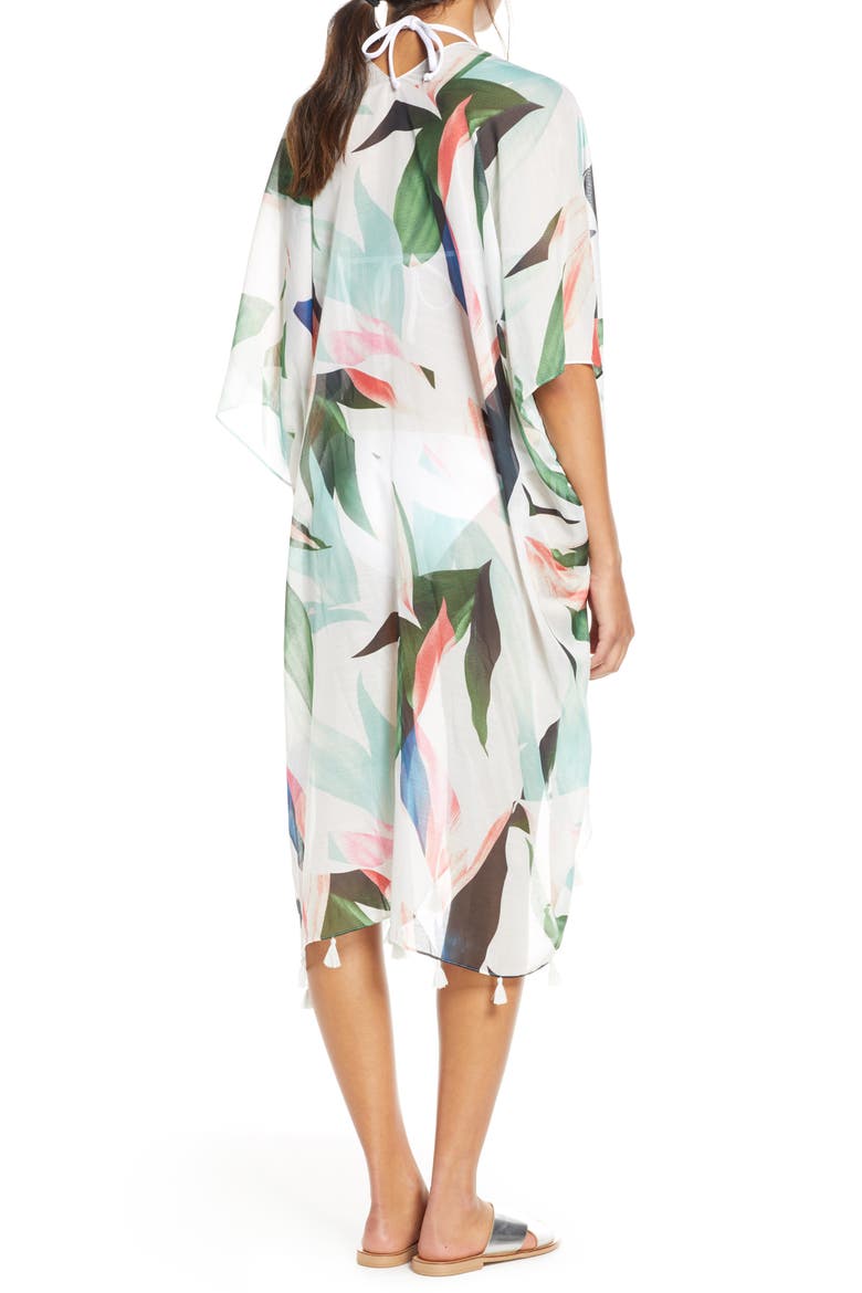 Birds of Paradise High/Low Cover-Up, Alternate, color, MULTI