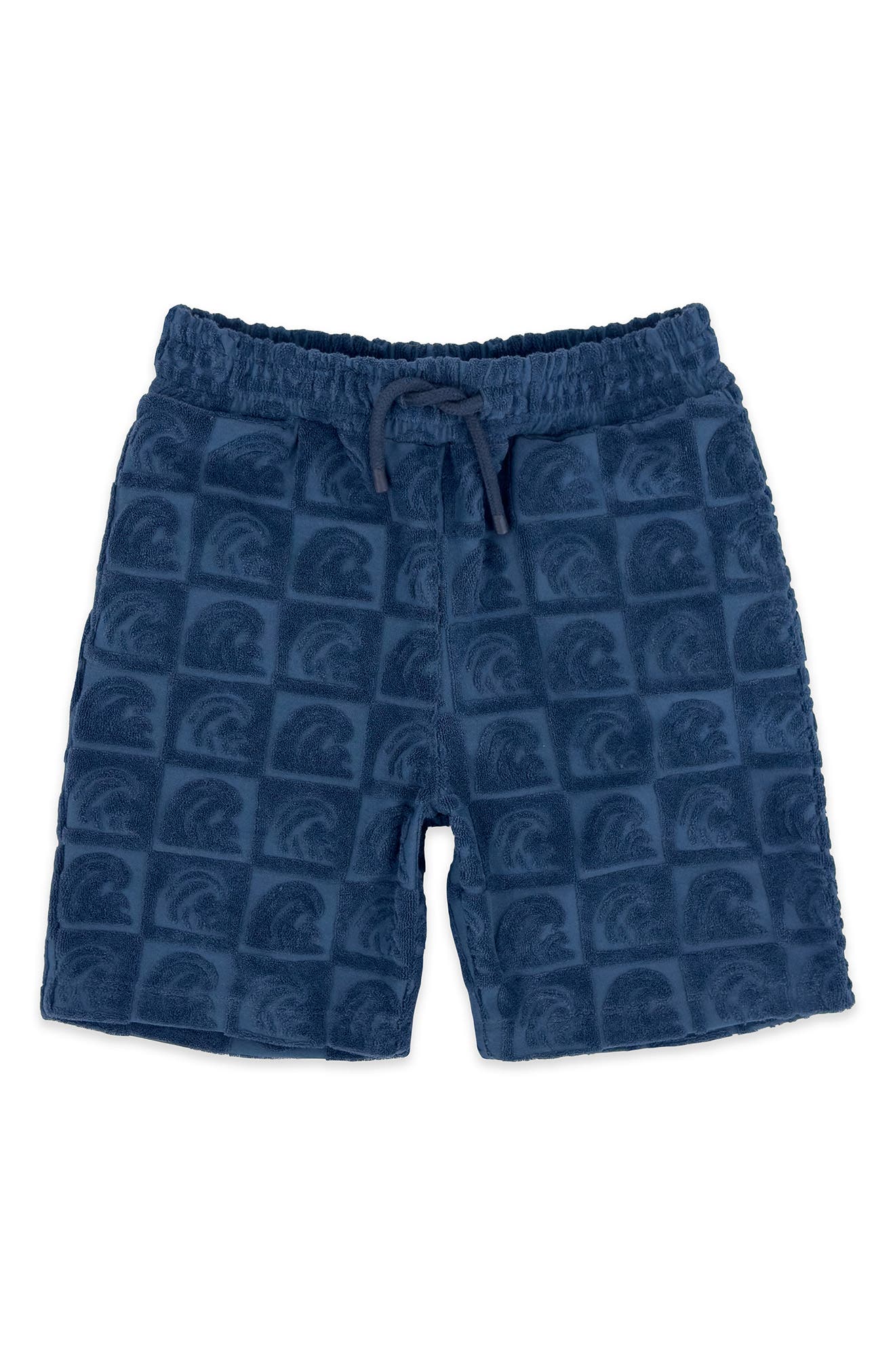 Feather 4 Arrow Kids' Coastal Print French Terry Sweat Shorts In Blue