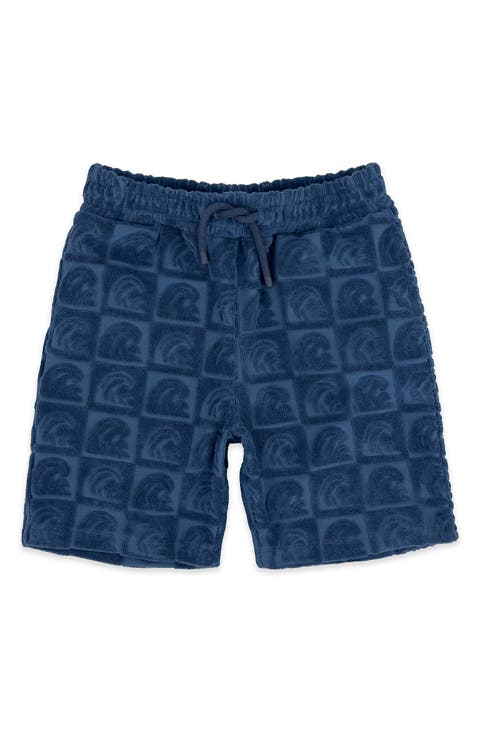 Kids' Coastal Print French Terry Sweat Shorts (Big Kid)