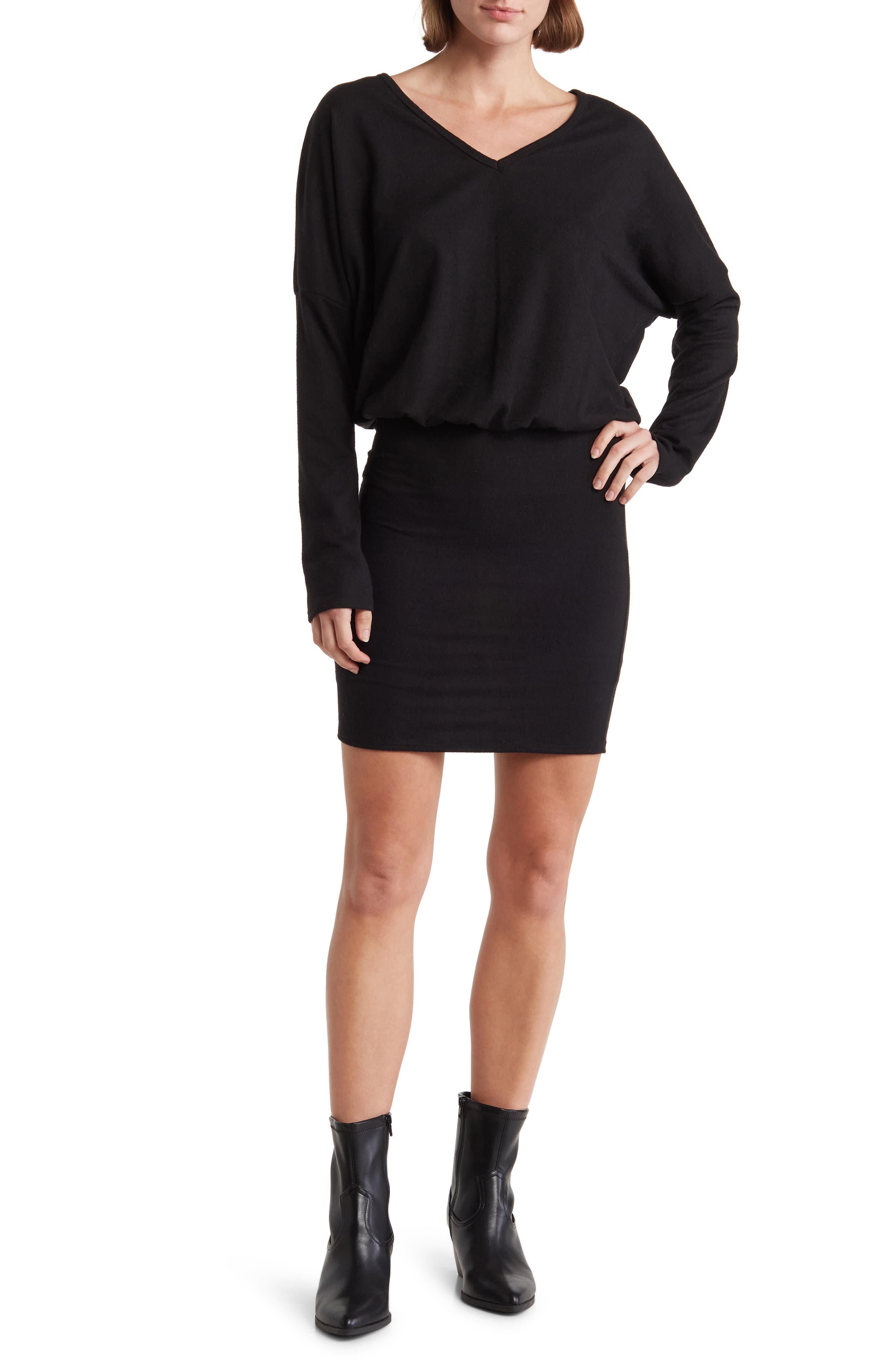 GO COUTURE Long Sleeve Sweater Dress