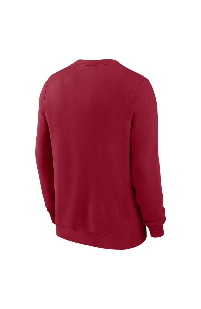 Nike Men's Nike Crimson Alabama Crimson Tide Primetime Primary Stack Pullover Sweatshirt, Alternate, color, Crimson