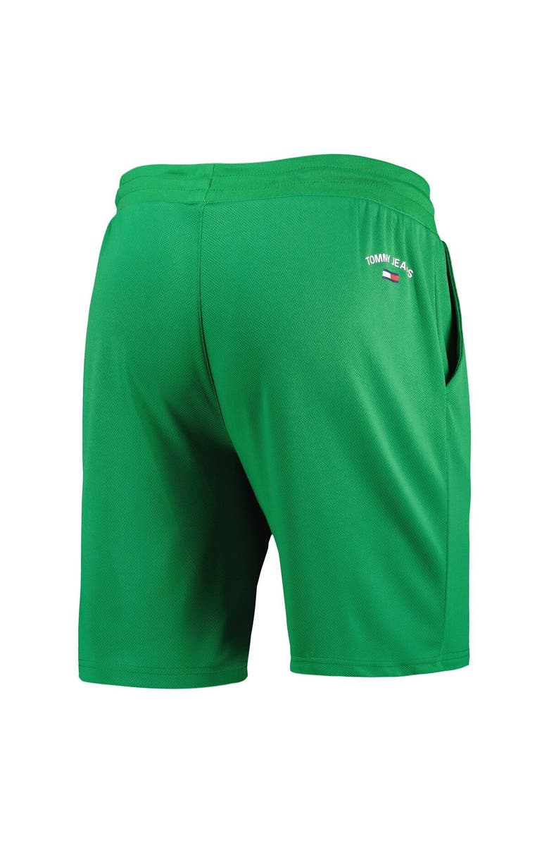 TOMMY JEANS Men's Tommy Jeans Kelly Green Boston Celtics Mike Mesh Basketball Shorts, Alternate, color,