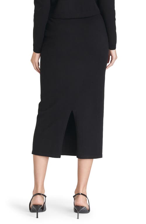 Wayf Catherine Contrast Trim Sweater Midi Skirt
