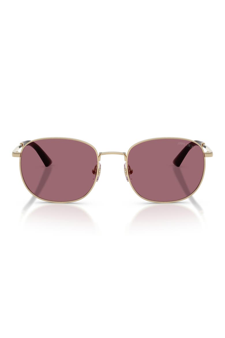 52mm Phantos Sunglasses, Main, color, PALE GOLD / VIOLET