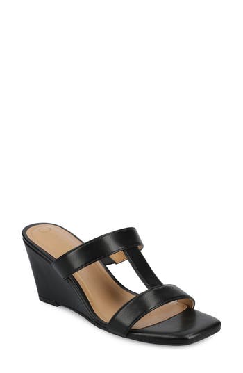 JOURNEE COLLECTION JOURNEE COLLECTION CLODIE T-STRAP WEDGE SANDAL