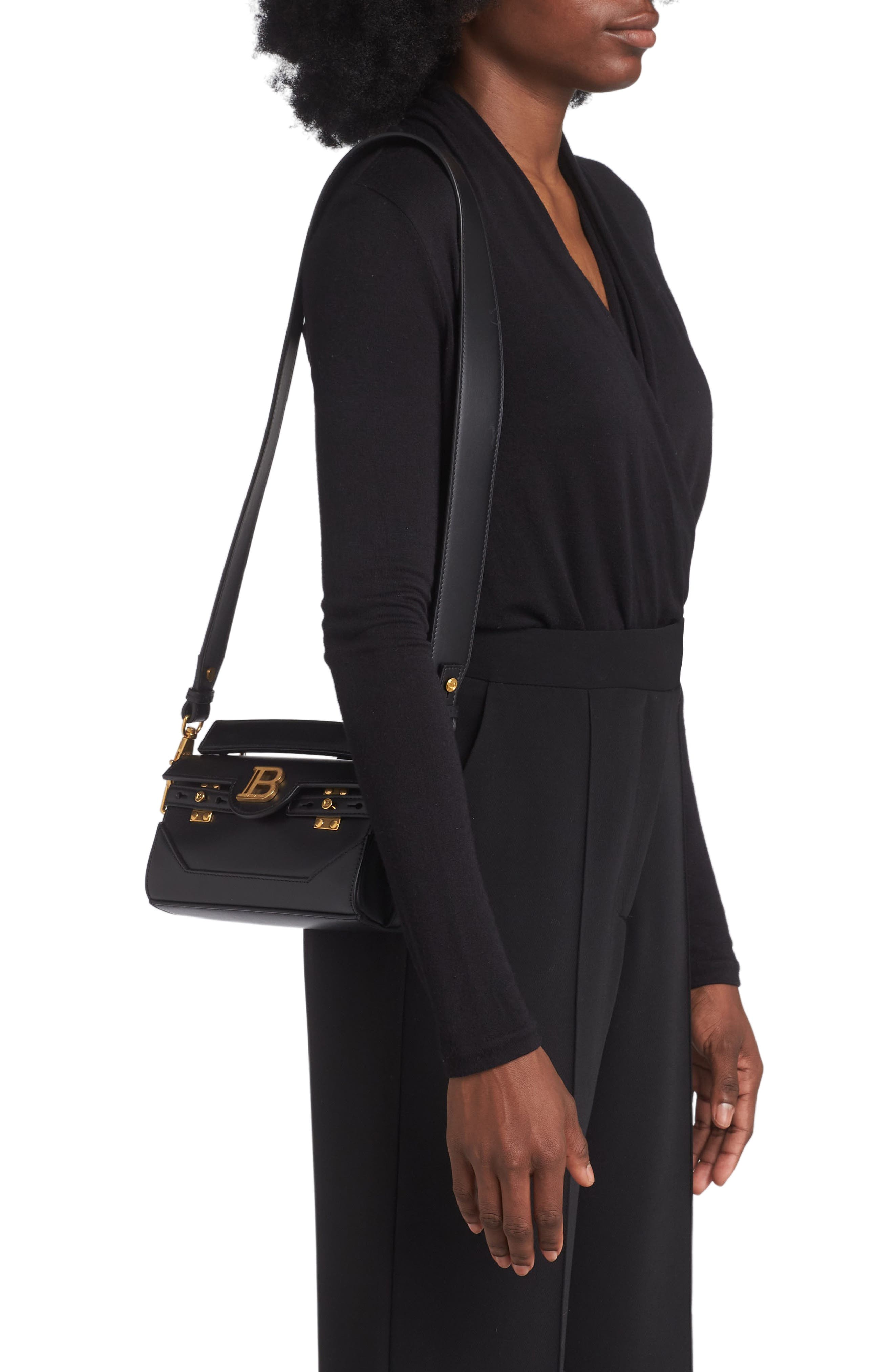 Balmain B-Buzz 19 Handbag, Alternate, color, 