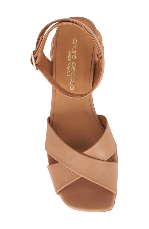 Andre Assous André Assous Winona Ankle Strap Sandal In Camel