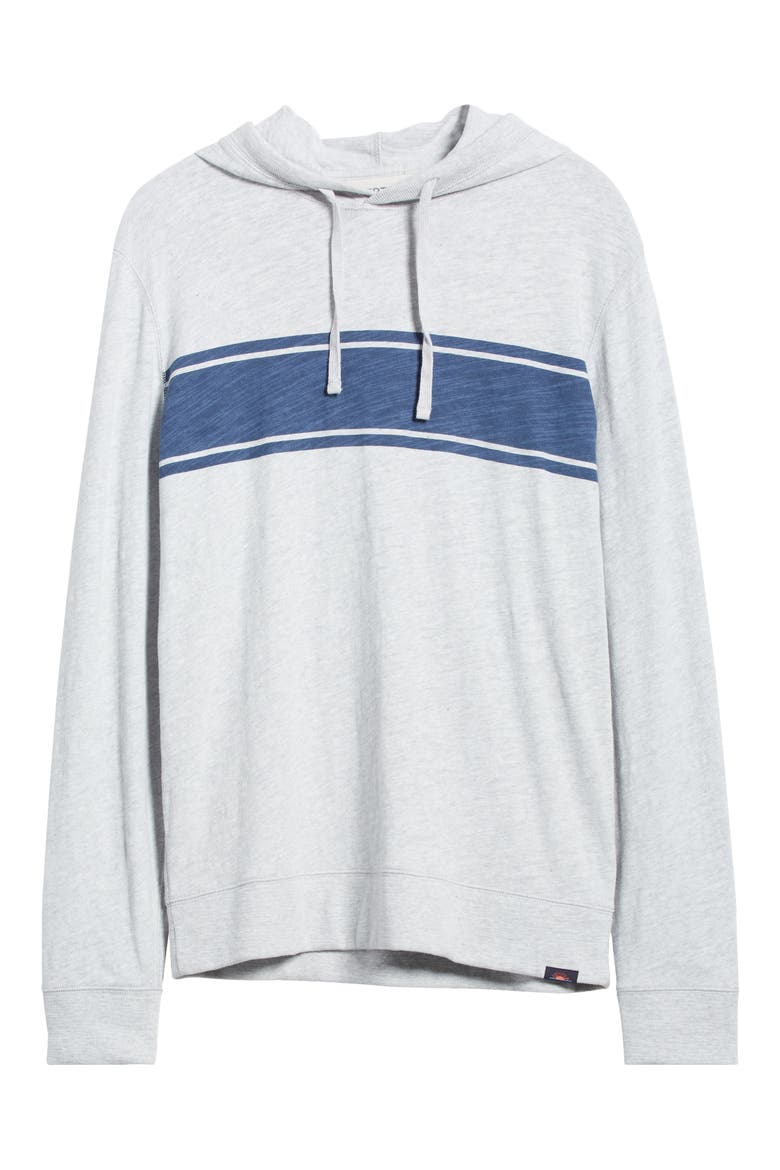 Sunwashed Organic Cotton Slub Hoodie, Alternate, color, LIGHT GREY HEATHER SURF STRIPE