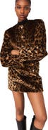 maje Leopard faux fur jacket