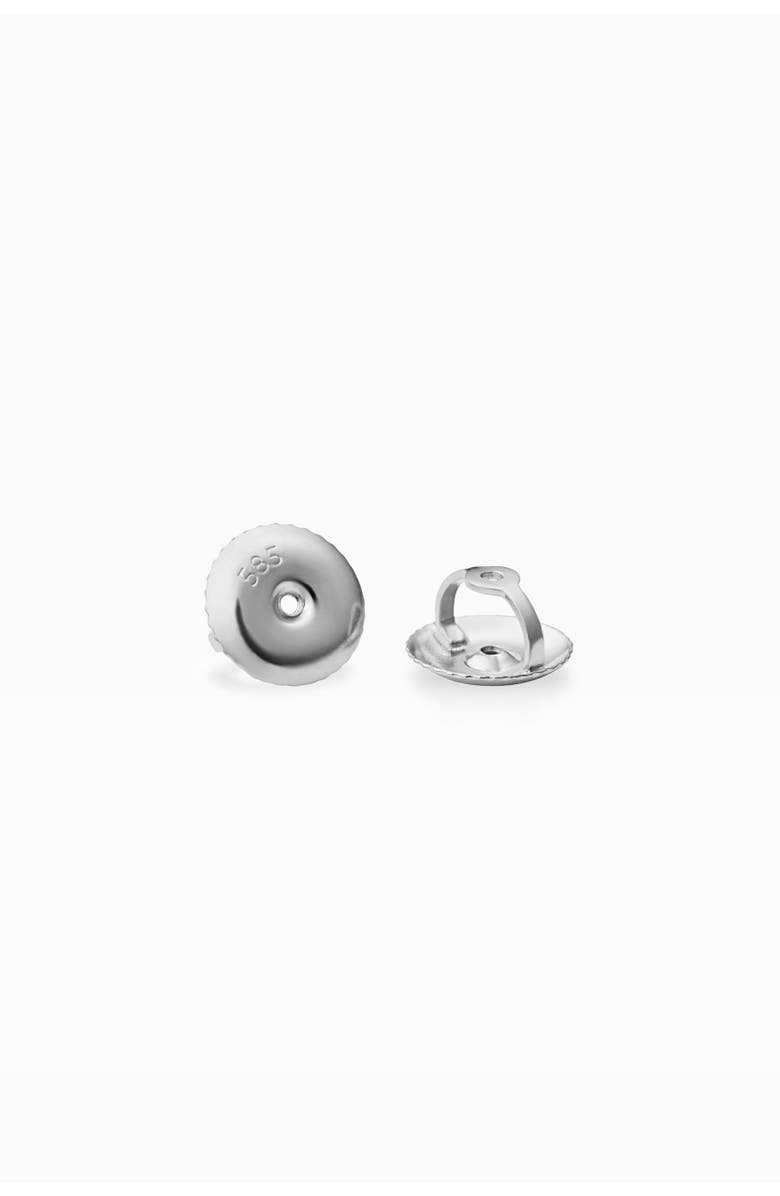 Oradina 14K White Gold Shine Bright Diamond Small Studs, Alternate, color, White Gold