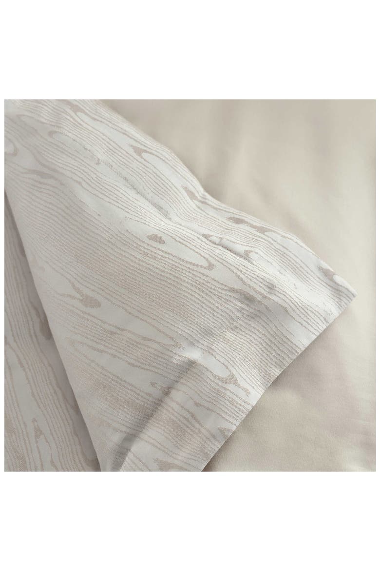 Faux Bois Jacquard Duvet Cover Set, Alternate, color, SILVER