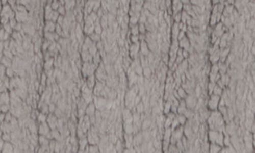 Nordstrom Rack Textured Plush Fleece Robe In Gray