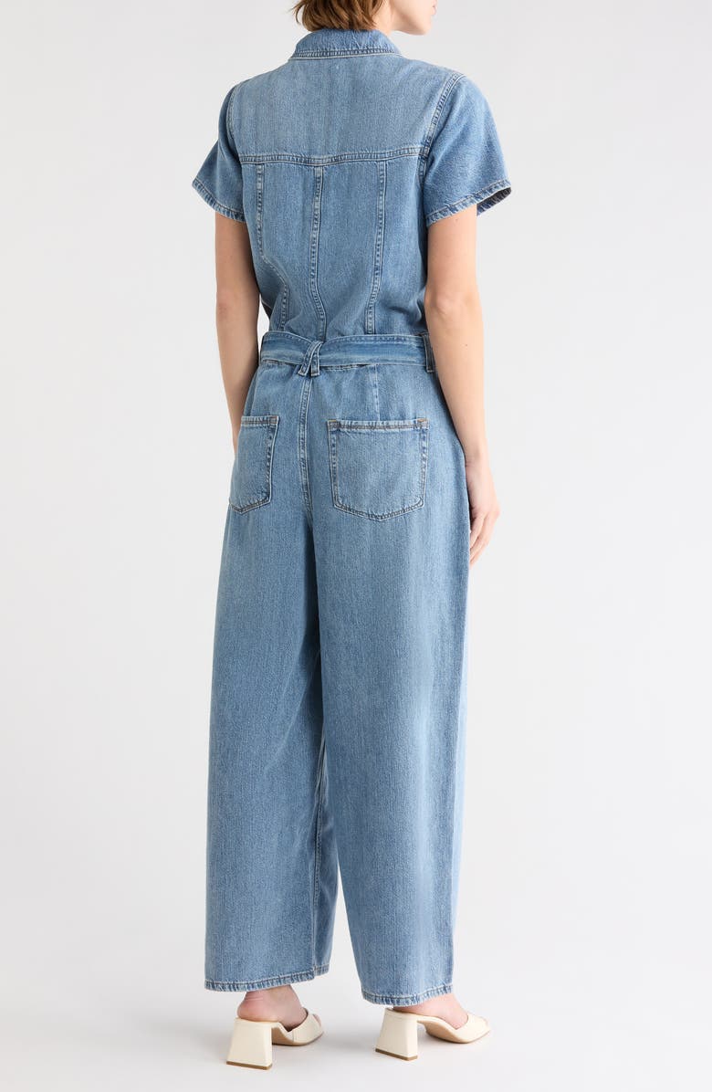 Good American Fit for Success Straight Leg Denim Jumpsuit, Alternate, color, Indigo786