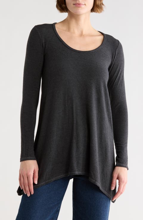 Asymmetric Tunic Sweater