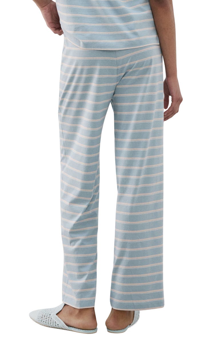 MANGO Stripe Cotton Pajama Pants, Alternate, color,
