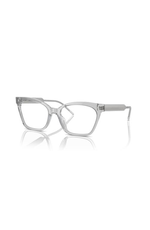 Giorgio Armani 52mm Cat Eye Optical Glasses In Gray
