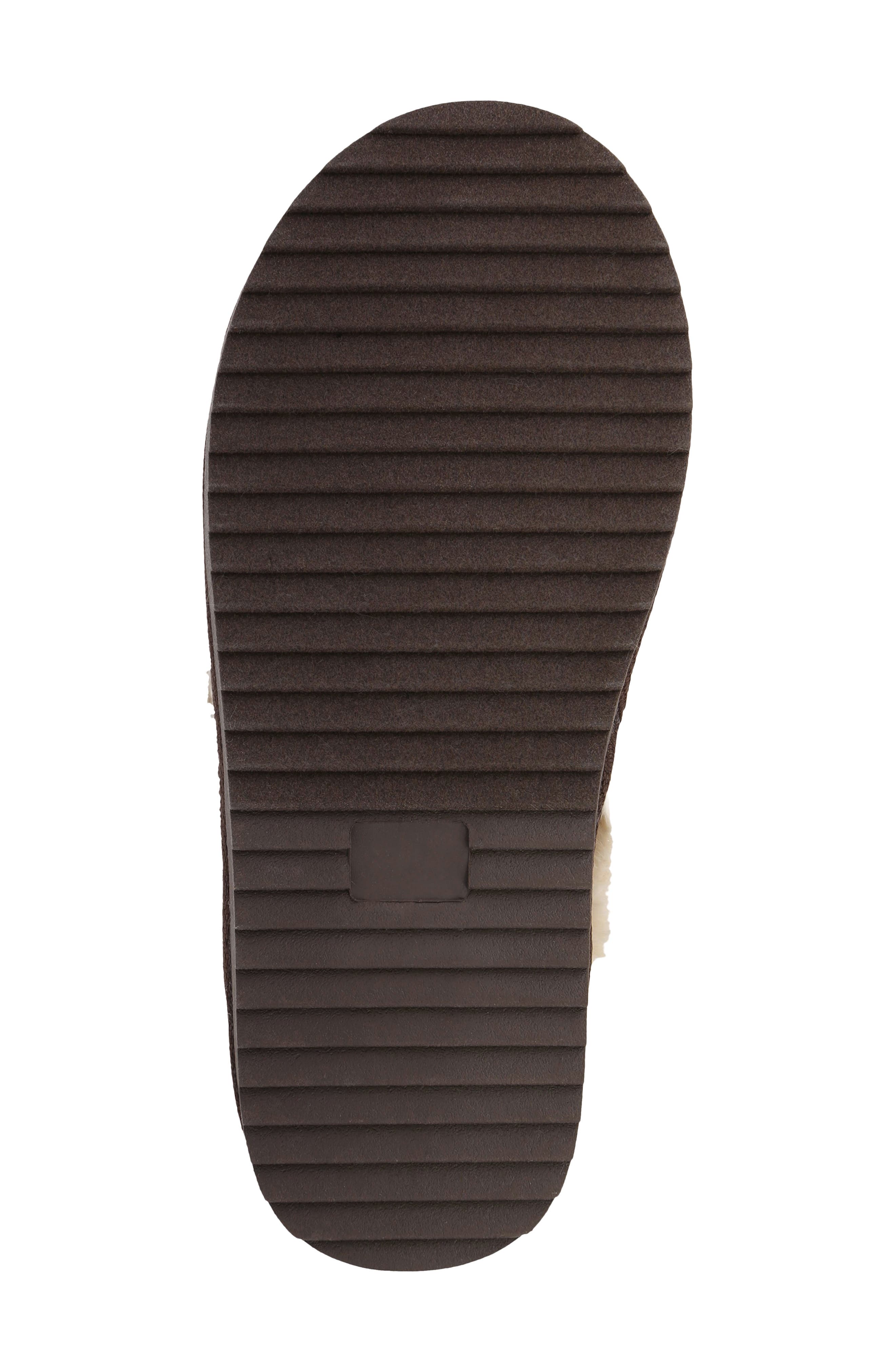 MIA Fudge Faux-Fur Lined Mule, Alternate, color, Brown