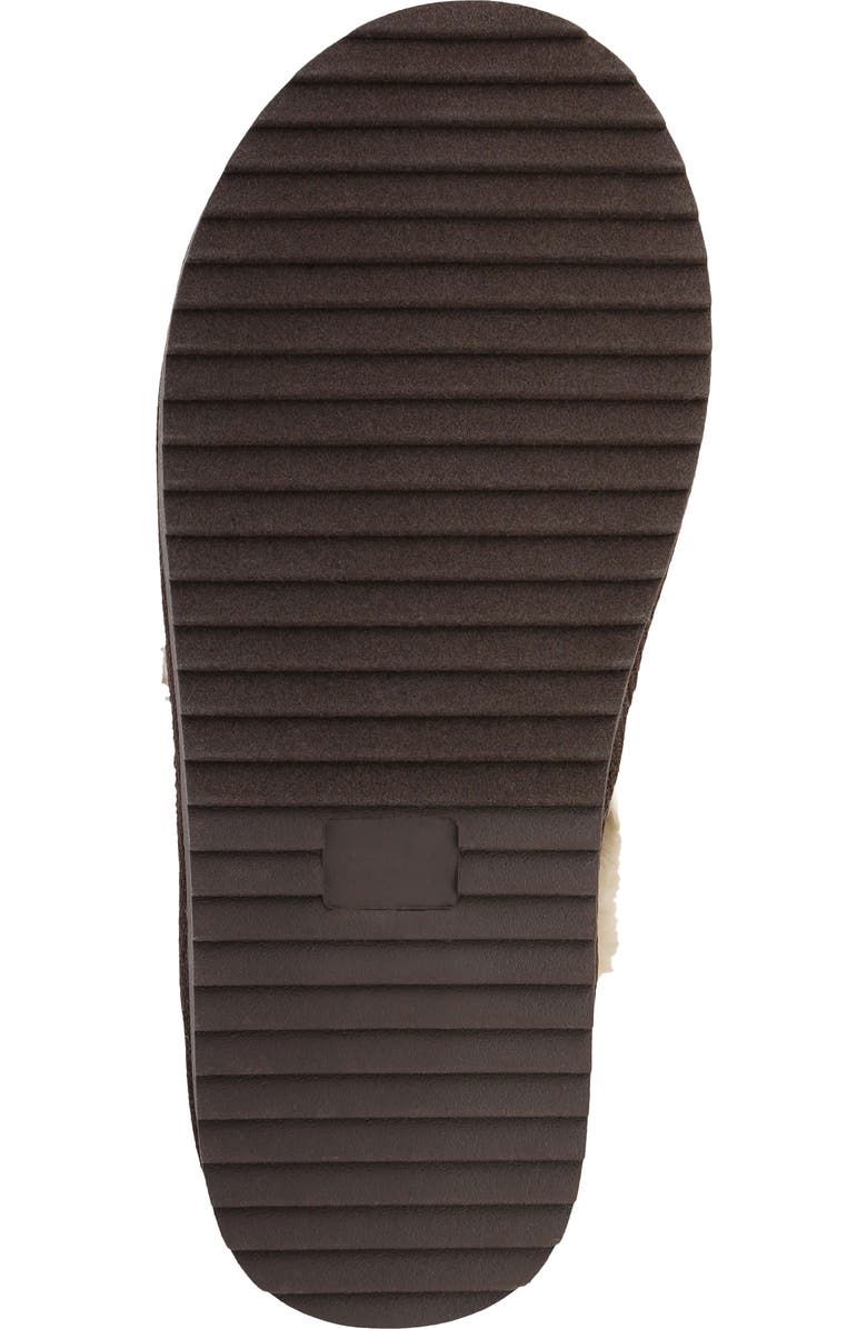 MIA Fudge Faux-Fur Lined Mule, Alternate, color, Brown