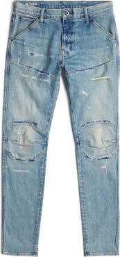 G-STAR 5620 3D Ripped Slim Fit Jeans