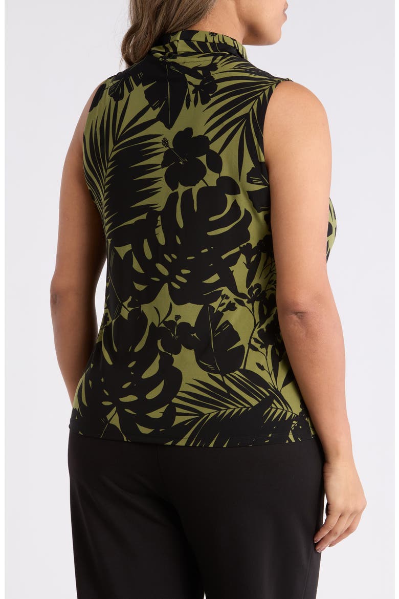 Floral Print Sleeveless Top, Alternate, color, BAY LEAF MULTI