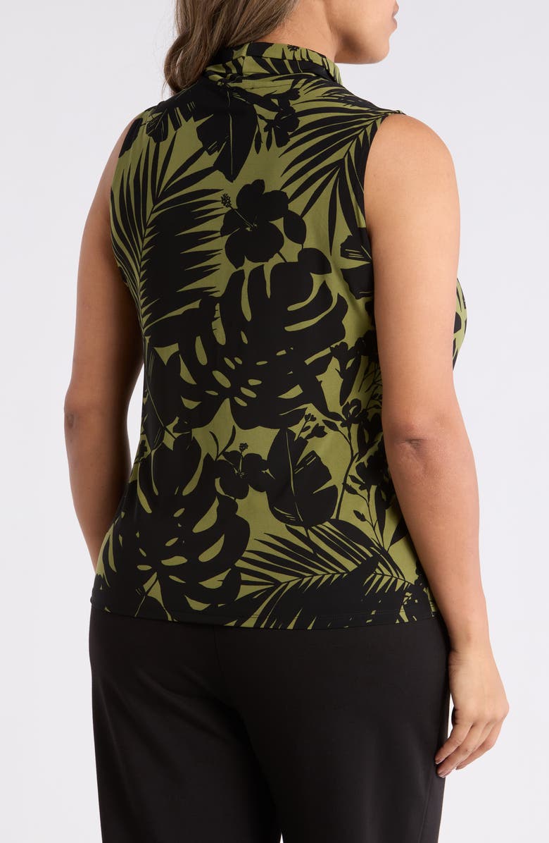 Anne Klein Floral Print Sleeveless Top, Alternate, color, 