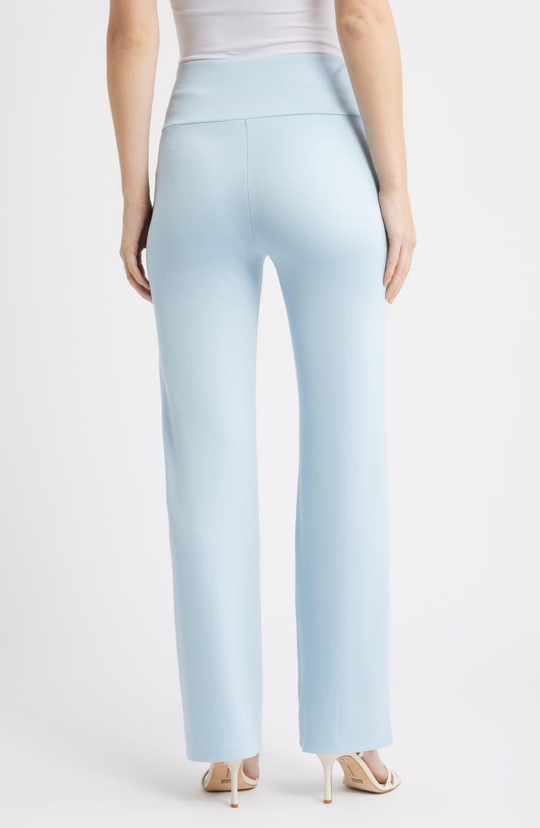 AK ANNE KLEIN High Waist Pull-On Pants, Alternate, color, Opal Blue