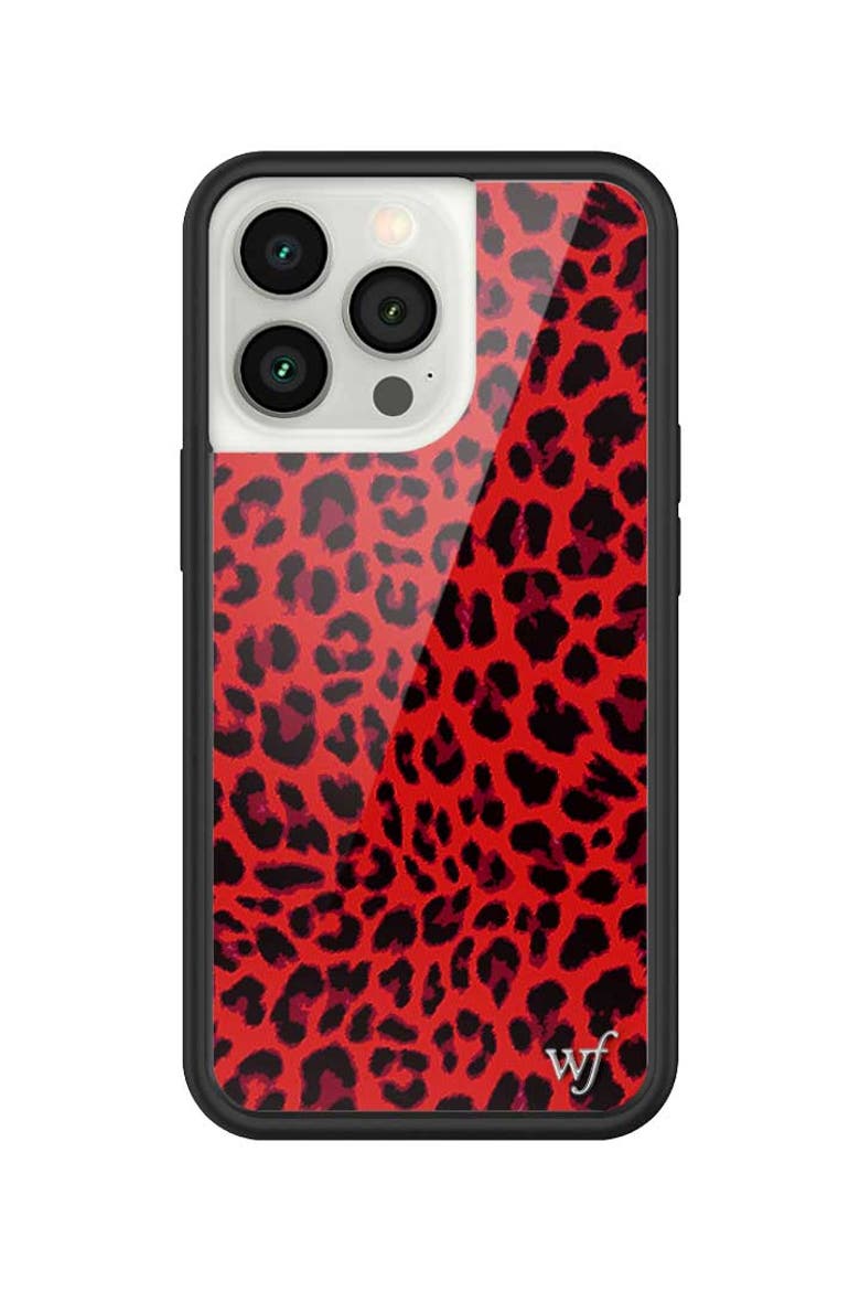 Meow | Red iPhone Case, Alternate, color, Red