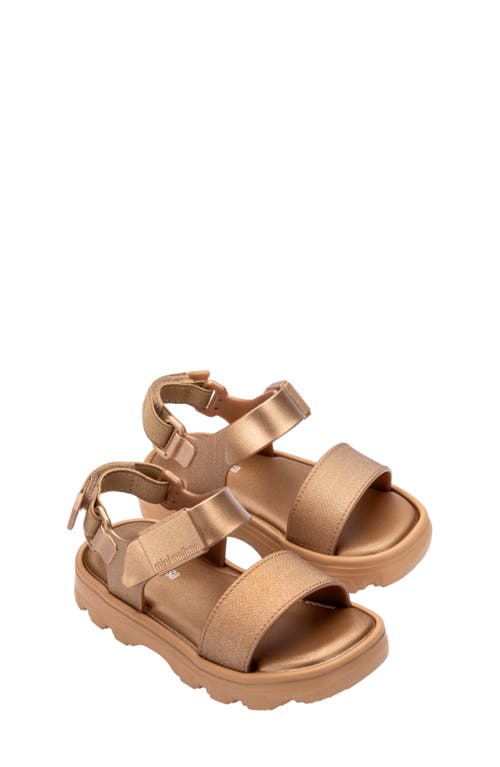 Melissa Kids' Kick Off Platform Sandal In Gold