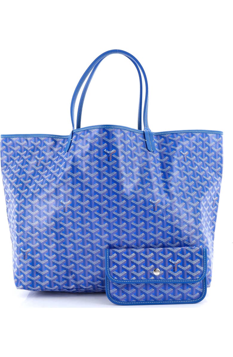 Pre-Owned Goyard Saint Louis Tote Coated Canvas PM, Alternate, color, Blue