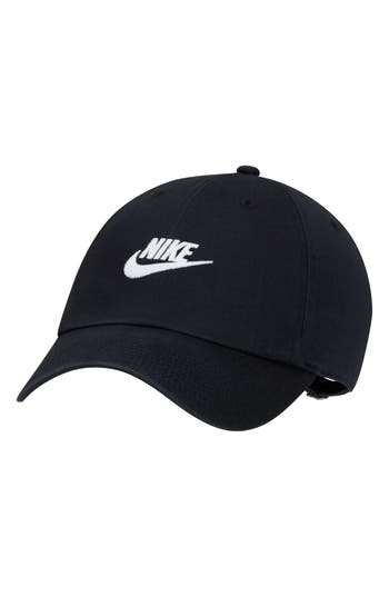 Nike Club Futura Wash Baseball Cap In Black