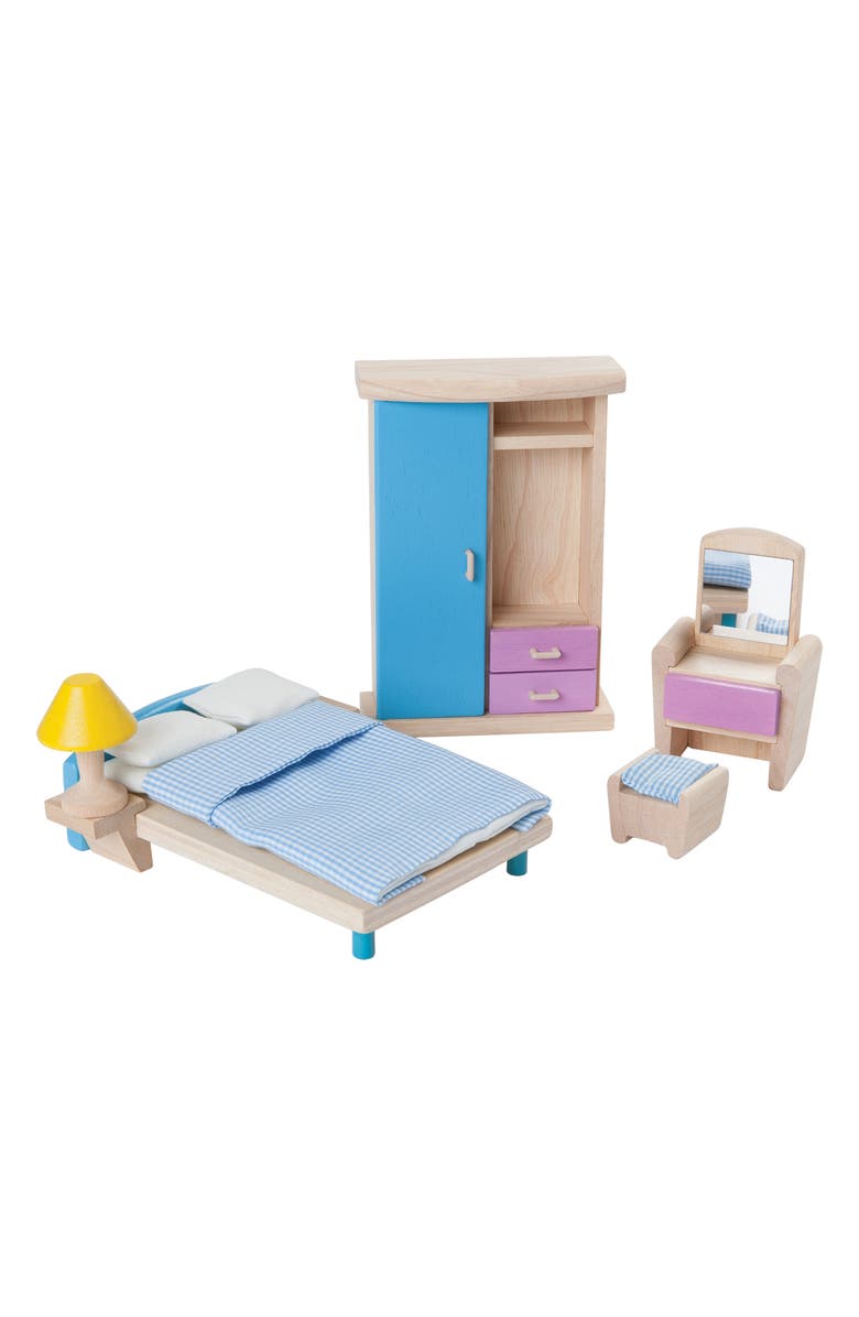 PlanToys<sup>®</sup> Dollhouse Bedroom Furniture, Main, color, Brown