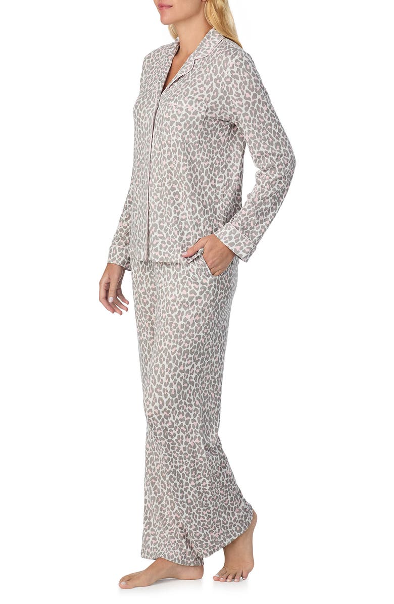 Kate Spade New York print pajamas, Alternate, color, White/ Animal