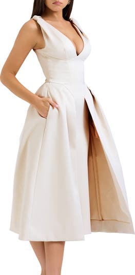 Paloma Sleeveless Satin Gown