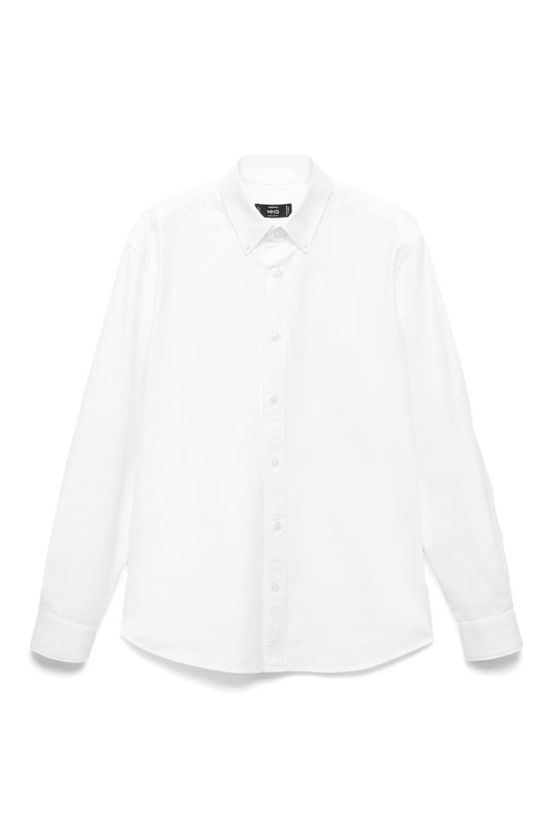 Regular Fit Oxford Button-Down Shirt, Main, color, WHITE