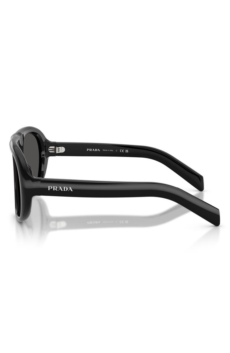 Prada 56mm Irregular Sunglasses, Alternate, color, 