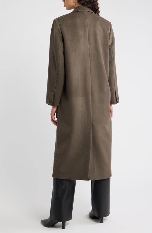 Nordstrom One-button Wool Blend Coat In Green