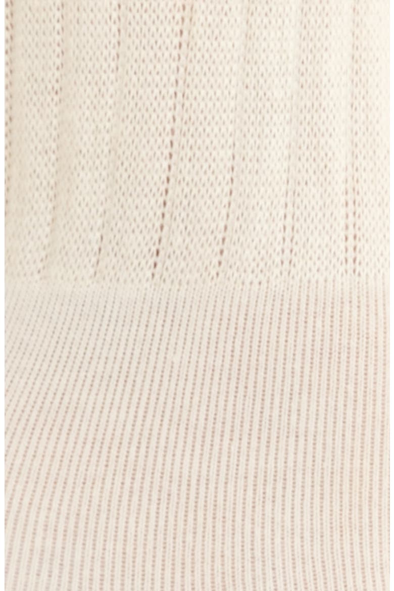 Joanna Ruffle Trim Crew Socks, Alternate, color, WHITE