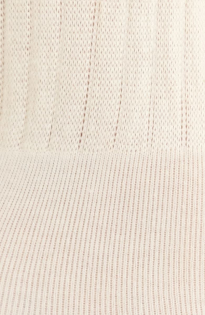 Casa Clara Joanna Ruffle Trim Crew Socks, Alternate, color, White