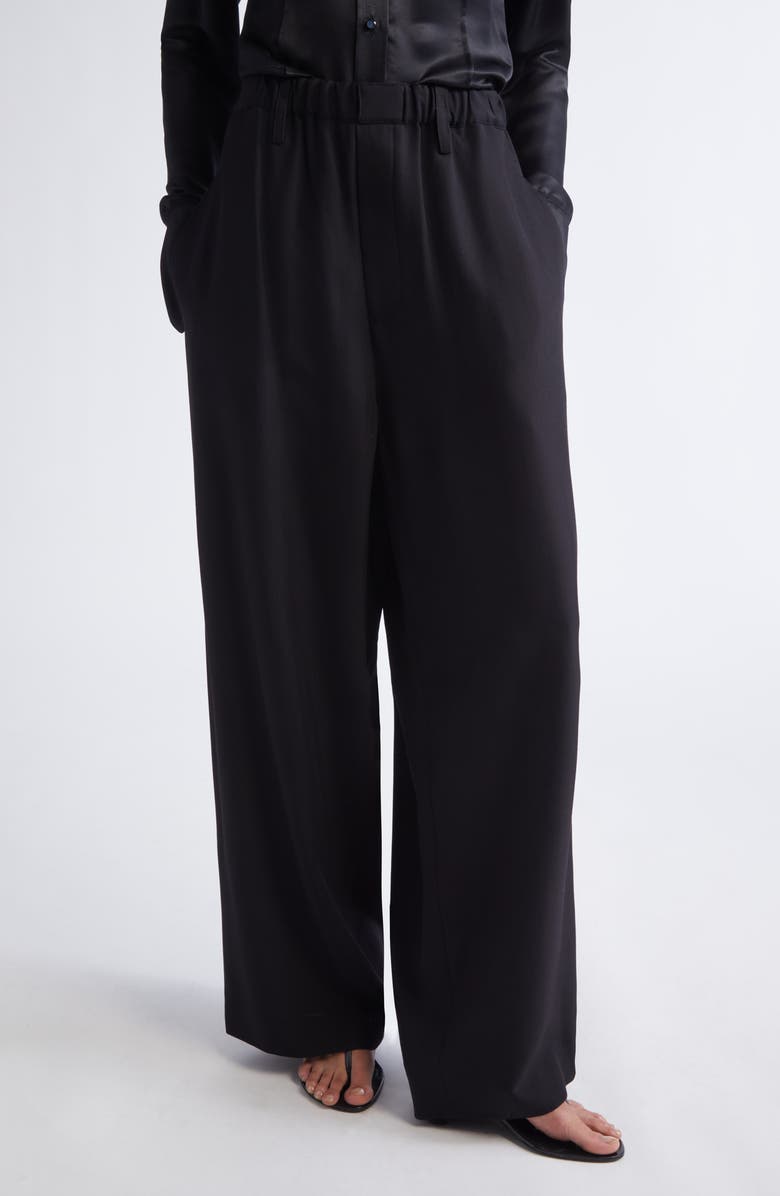 Proenza Schouler Salome Classic Twill Pants, Main, color, Black