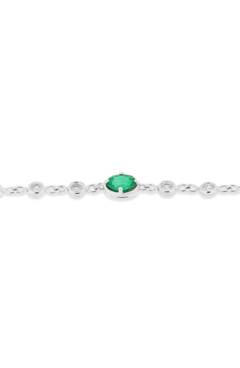 Bony Levy 18K Gold El Mar Emerald & Diamond by the Yard Necklace, Alternate, color,