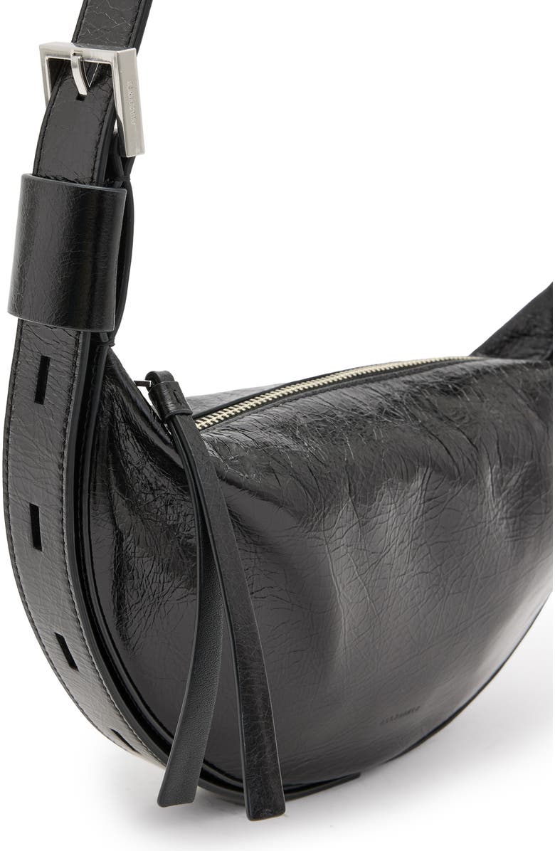 AllSaints Half Moon Crossbody Bag, Alternate, color,
