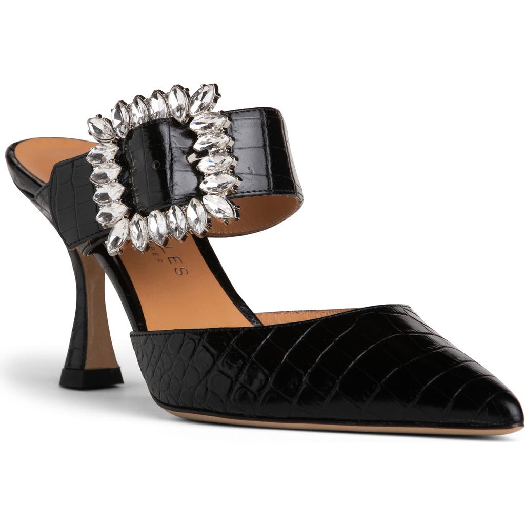 Beautiisoles Georgina Pointed Toe Mule In Black