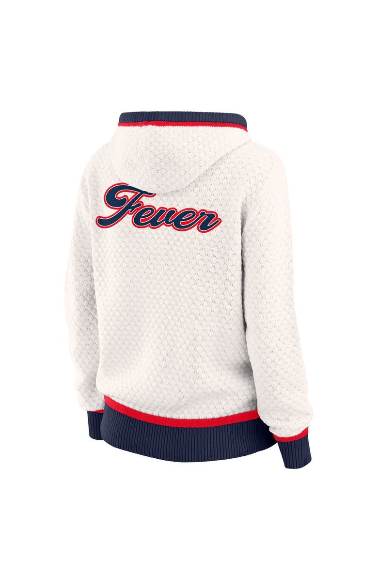 WEAR by Erin Andrews Women's WEAR by Erin Andrews Cream Indiana Fever Hooded Sweater, Alternate, color, Cream
