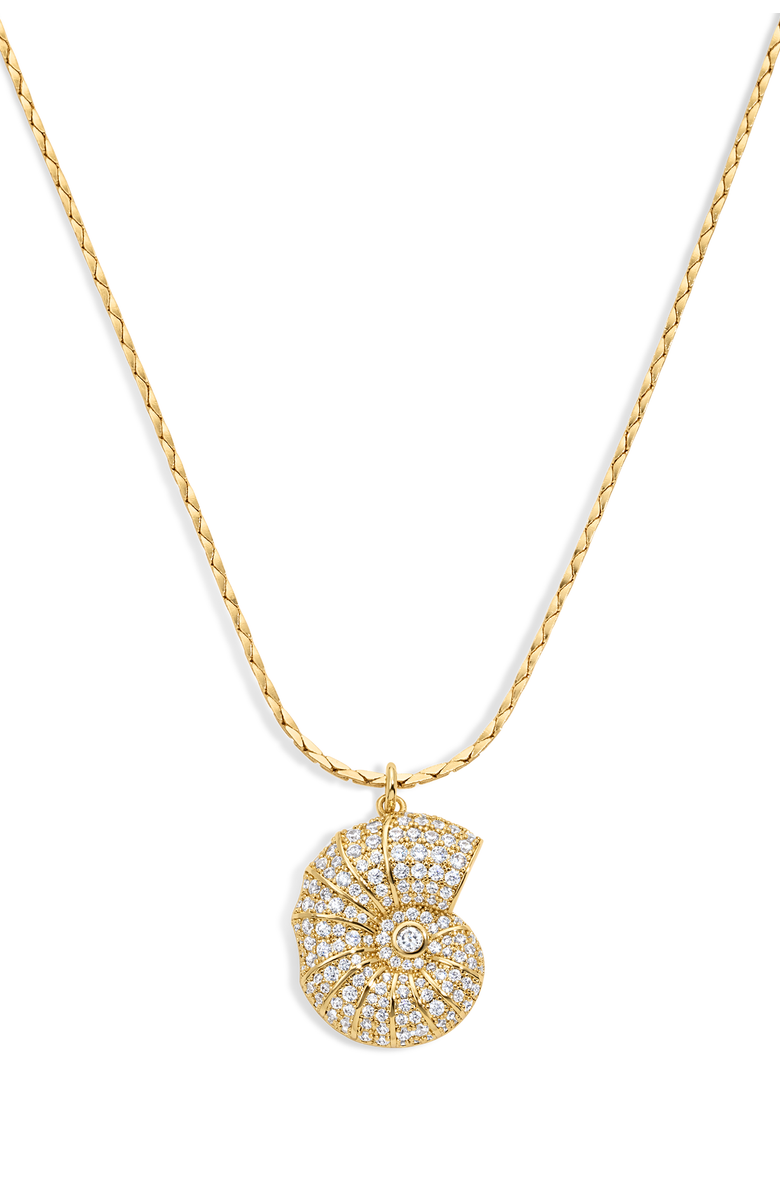 Electric Picks Oceans Necklace, Main, color, Gold