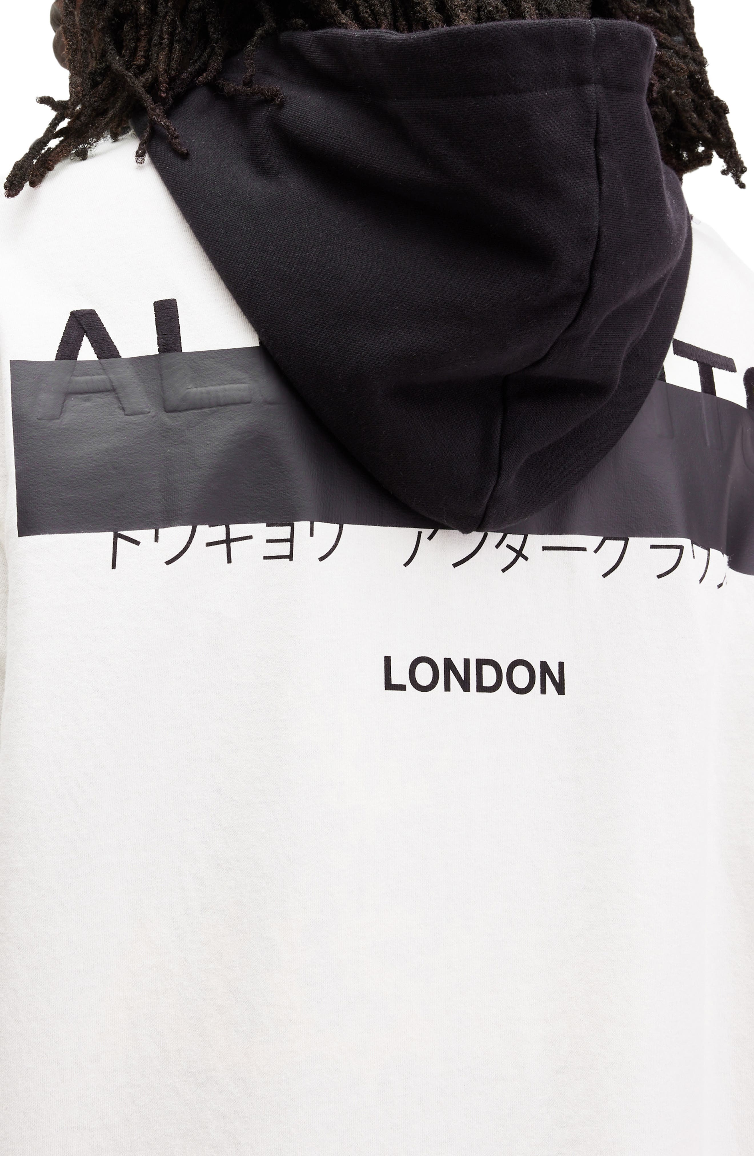 Мужские AllSaints Redact Mock Neck Graphic T-Shirt — фото 4