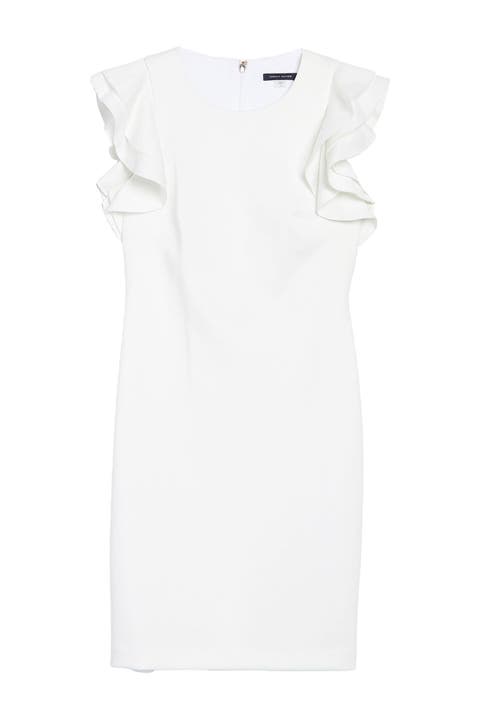 Flutter Sleeve Sheath Dress