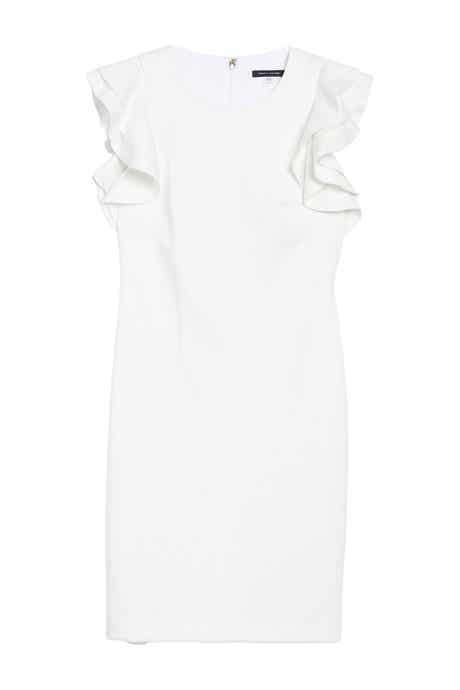 Tommy Hilfiger Flutter Sleeve Sheath Dress