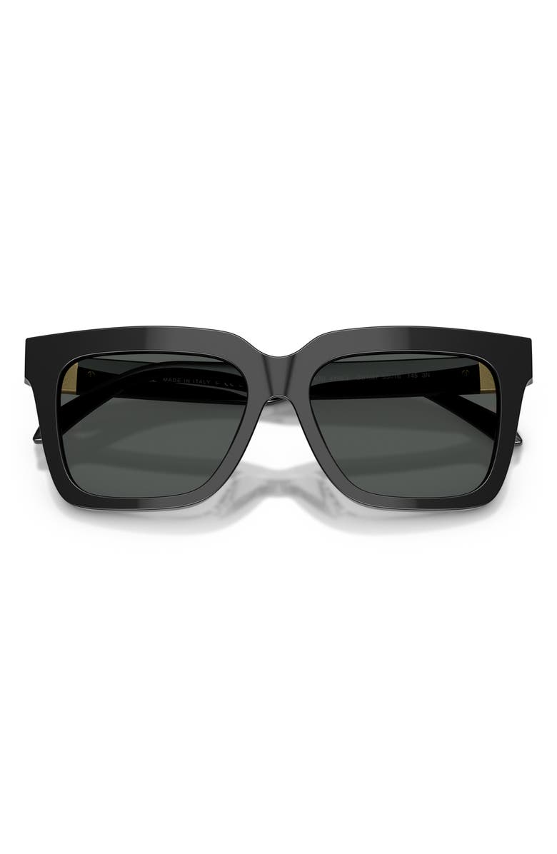 Versace 55mm Square Sunglasses, Alternate, color, Black / Dark Grey