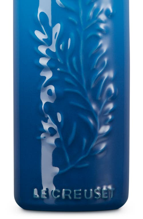 Le Creuset Olive Branch Stoneware Oil Cruet In Blue