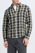 CASUAL FRIDAY Check Regular Fit Cotton Button-Up Shirt